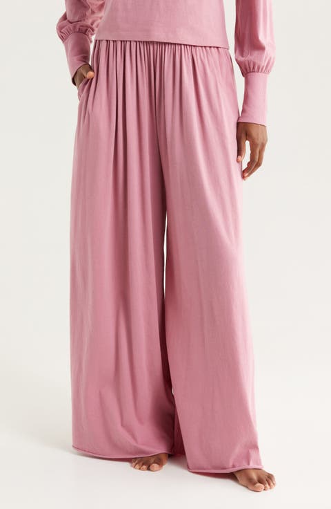 Organic Pima Wide Leg Lounge Pants