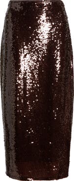 Open Edit Sequin Midi Skirt