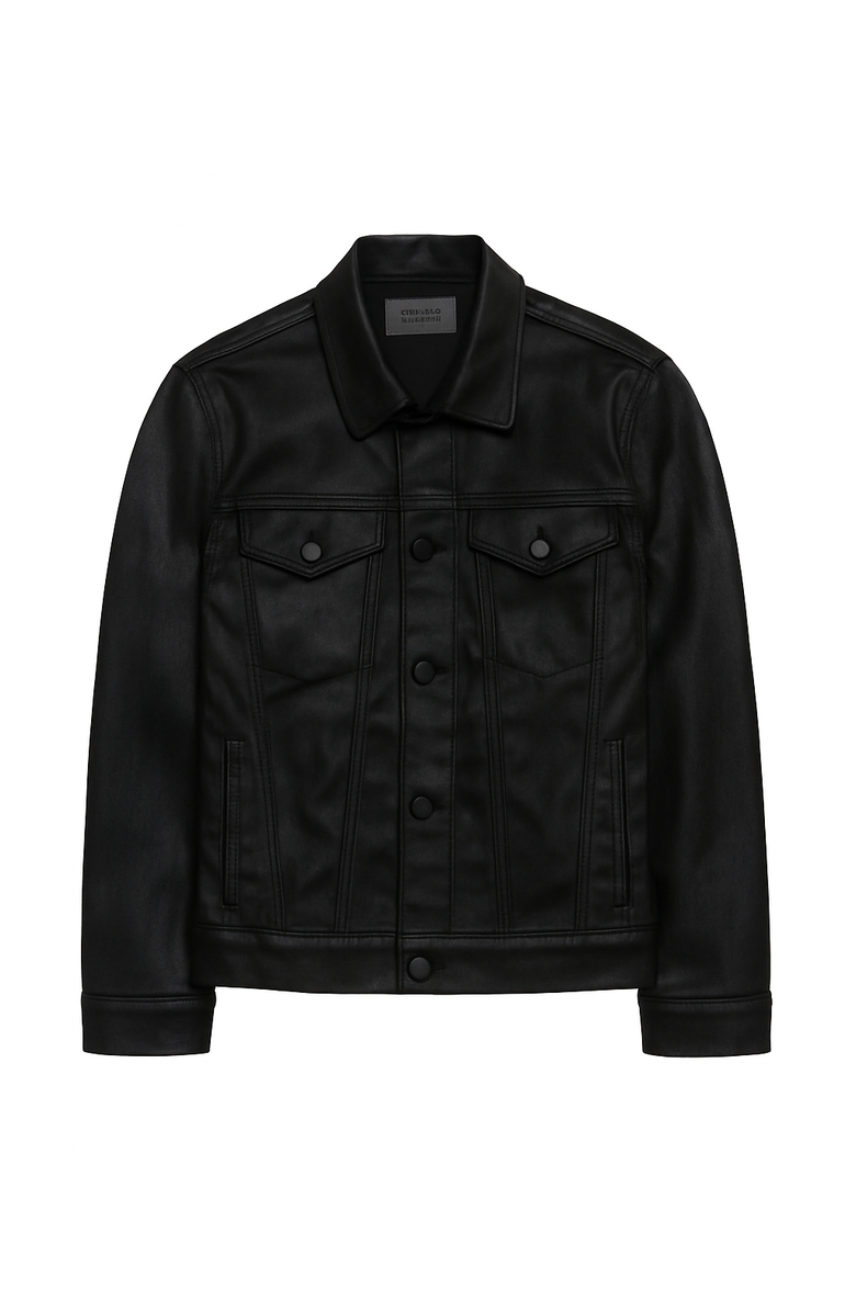 Monfrère Dean Jacket, Alternate, color, Coated Noir
