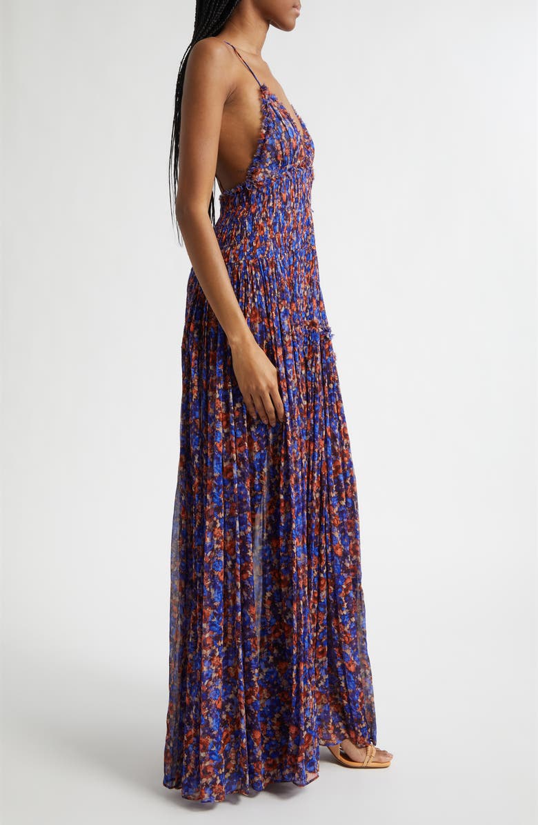 Ulla Johnson Atrani Print Maxi Dress, Alternate, color, Violet