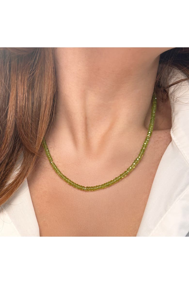 Peridot Bead Necklace, Alternate, color, Peridot