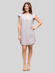 24seven Comfort Apparel V-Neck Sleeveless Maxi Dress with Belt