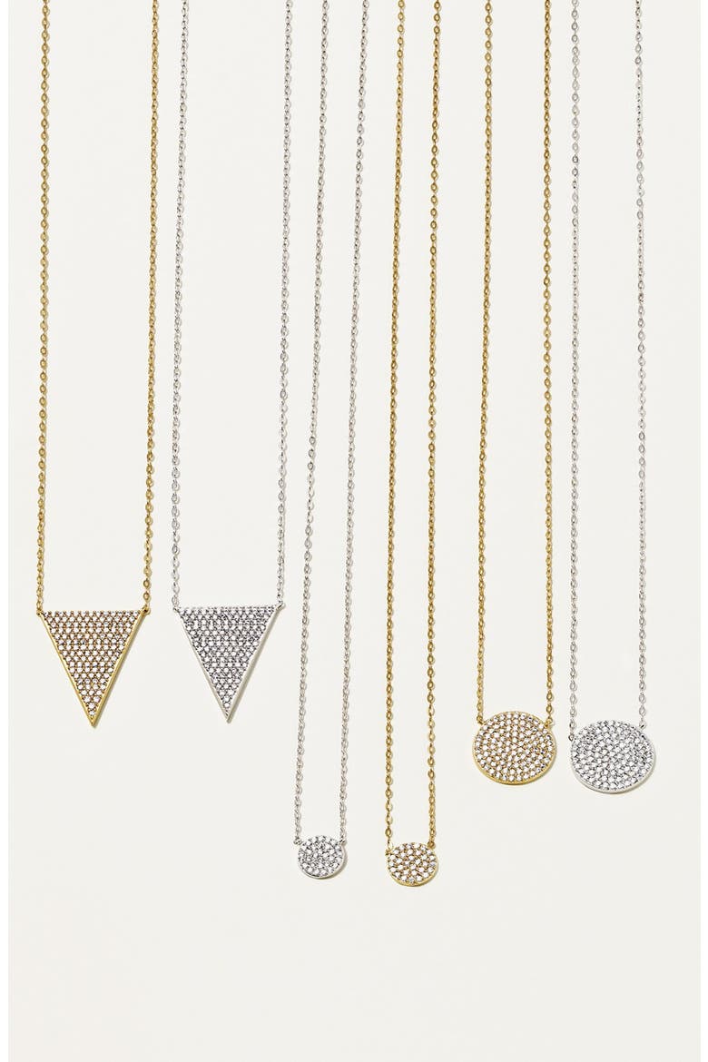 'Geo' Small Pendant Necklace, Alternate, color, BLACK