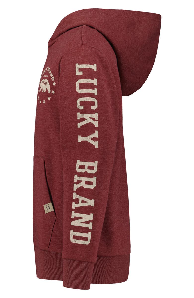 Lucky Brand Kids' Pullover Hoodie, Alternate, color, Port Heather