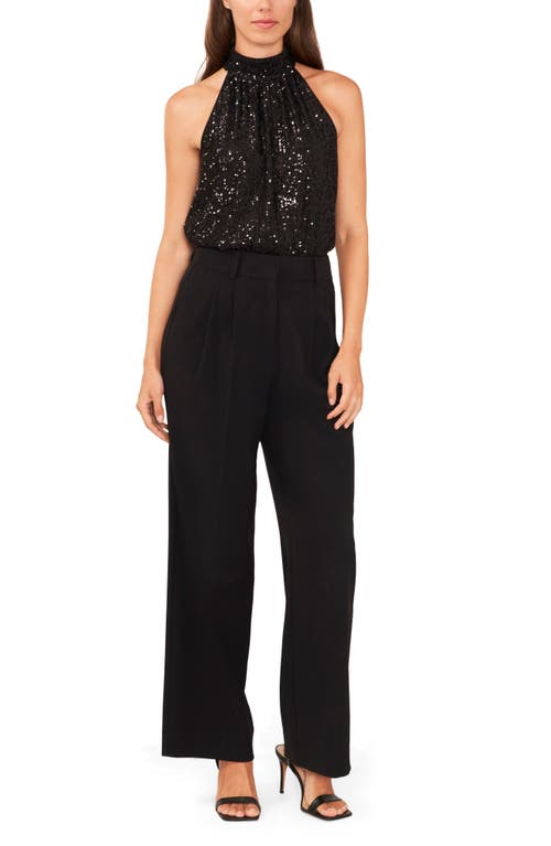Halogenr Halogen(r) Halter Neck Sequin Top In Multi