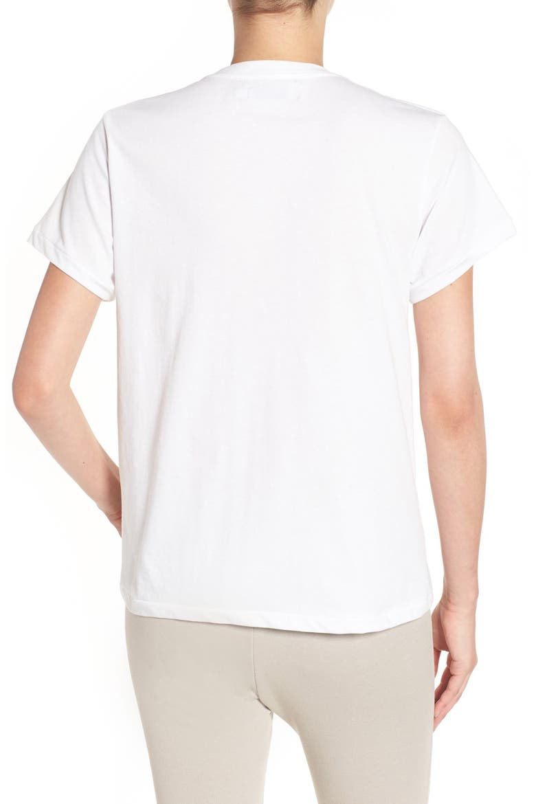 'Lips & Lashes' Graphic Tee, Alternate, color, WHITE