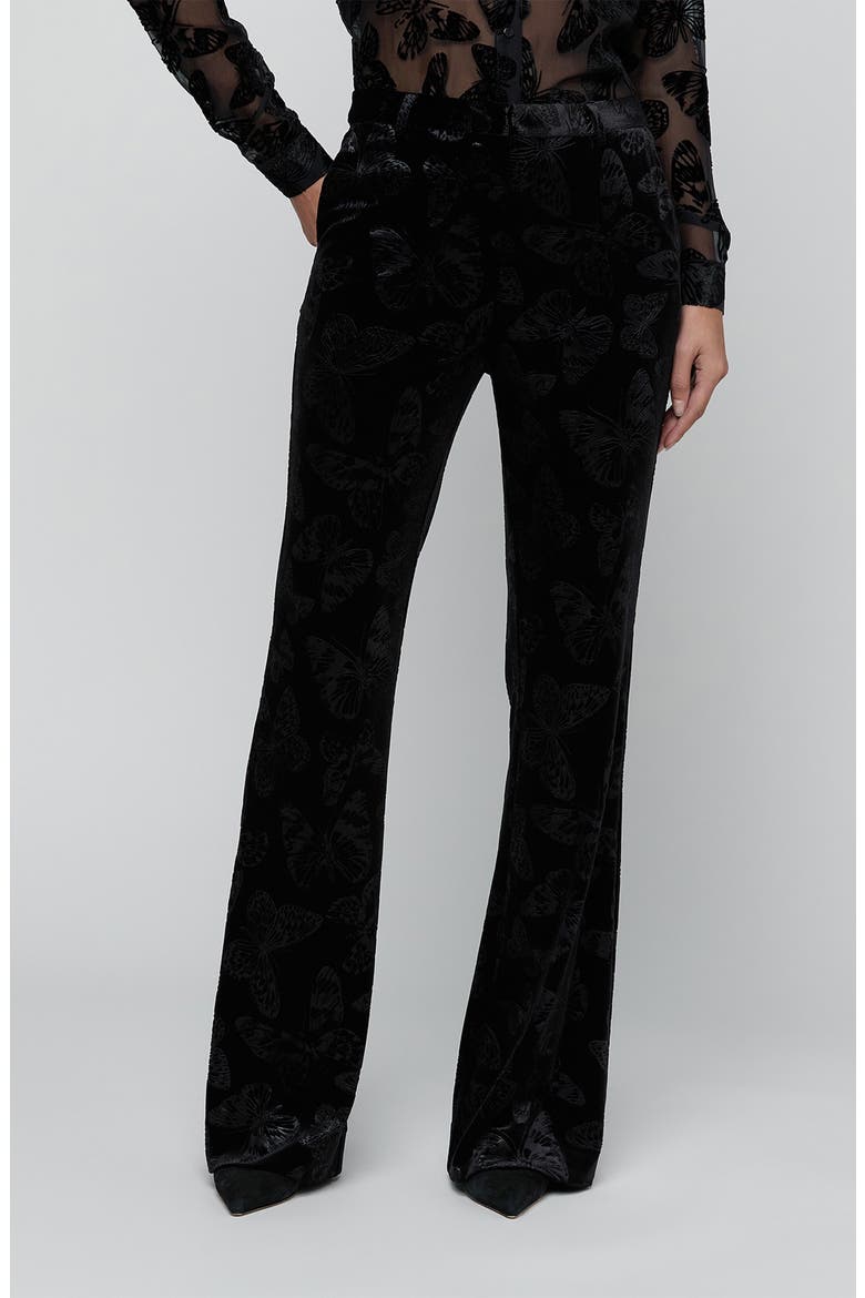 Frances Bootcut Trousers, Main, color, BLACK BUTTERFLY
