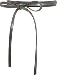 Ada Skinny Leather Wrap Belt