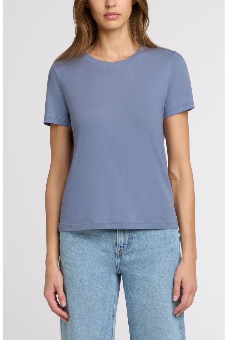 The Organic Cotton Crew Tee, Main, color, Steel Blue