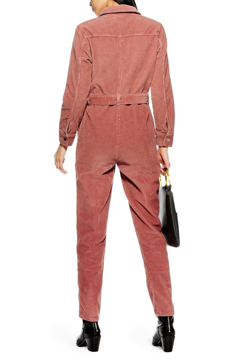 Topshop Corduroy Boilersuit, Alternate, color, 