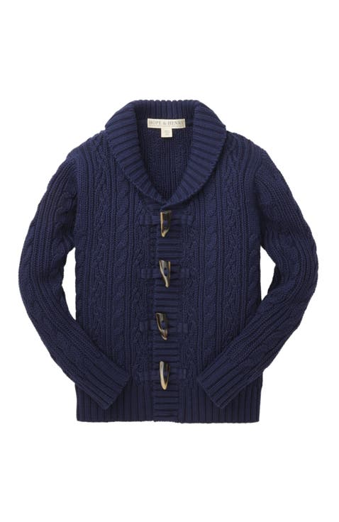 Boys' Shawl Collar Cardigan, Kids