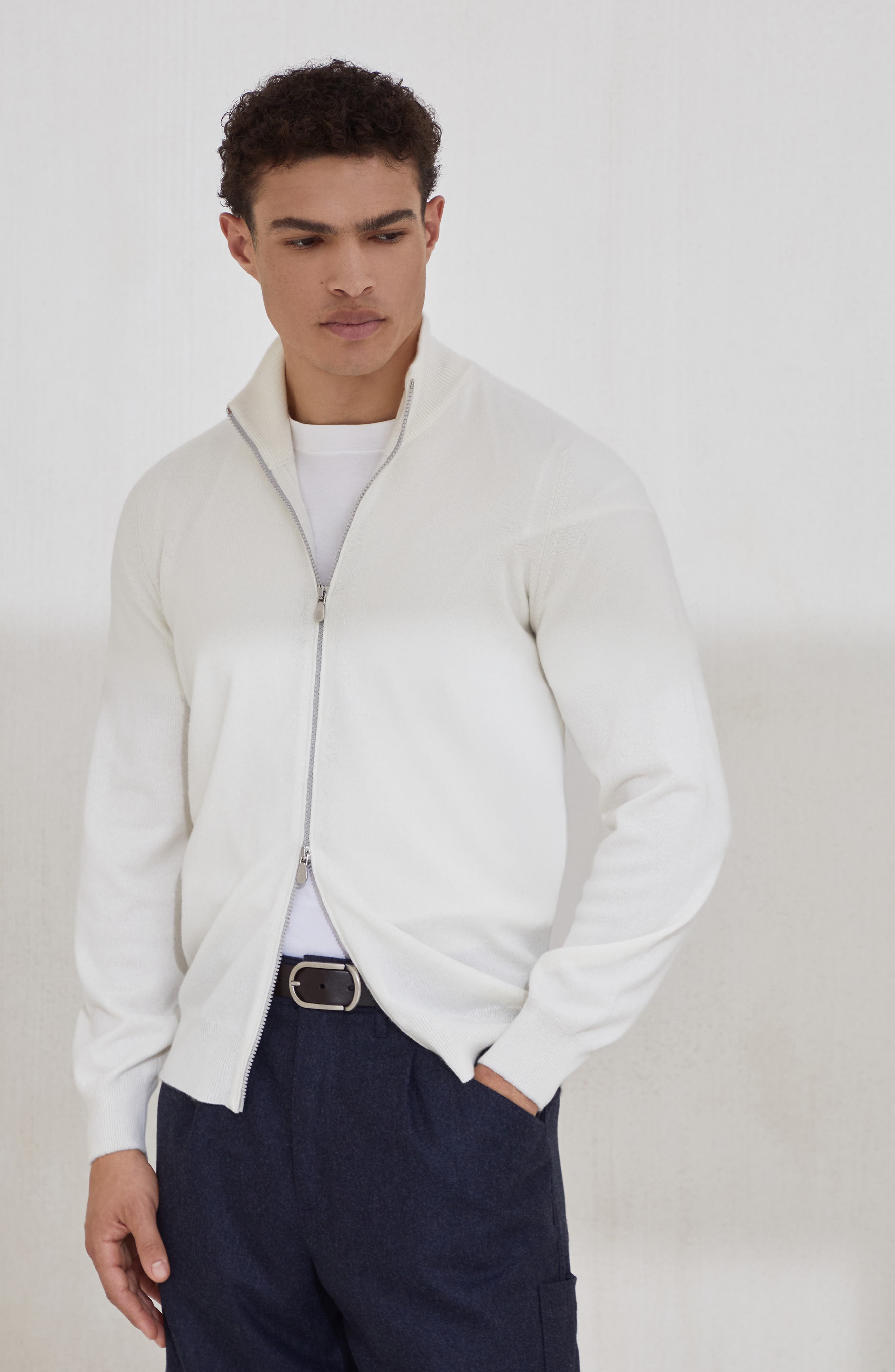 Zip-front cardigan - image 2