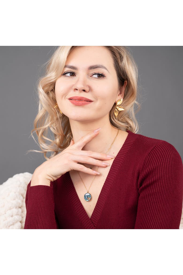 Golden Canopy Earrings, Alternate, color, Gold
