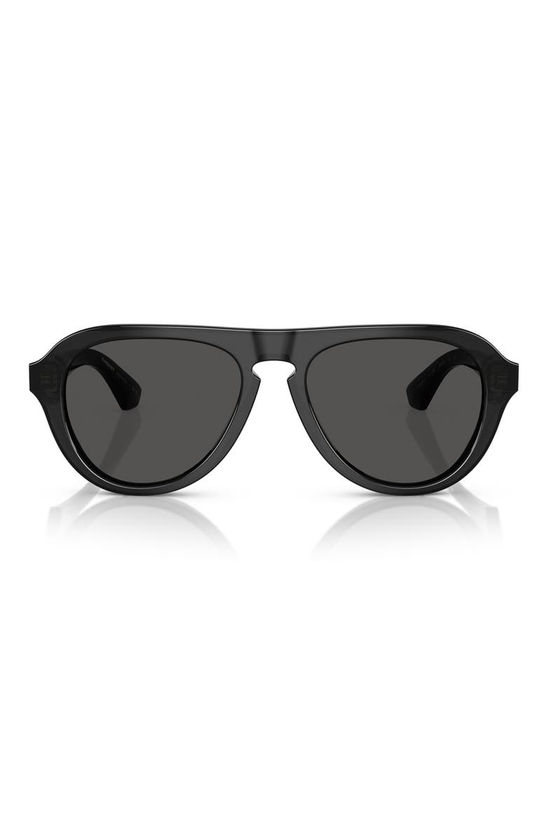 55mm Pilot Sunglasses, Alternate, color, GREY