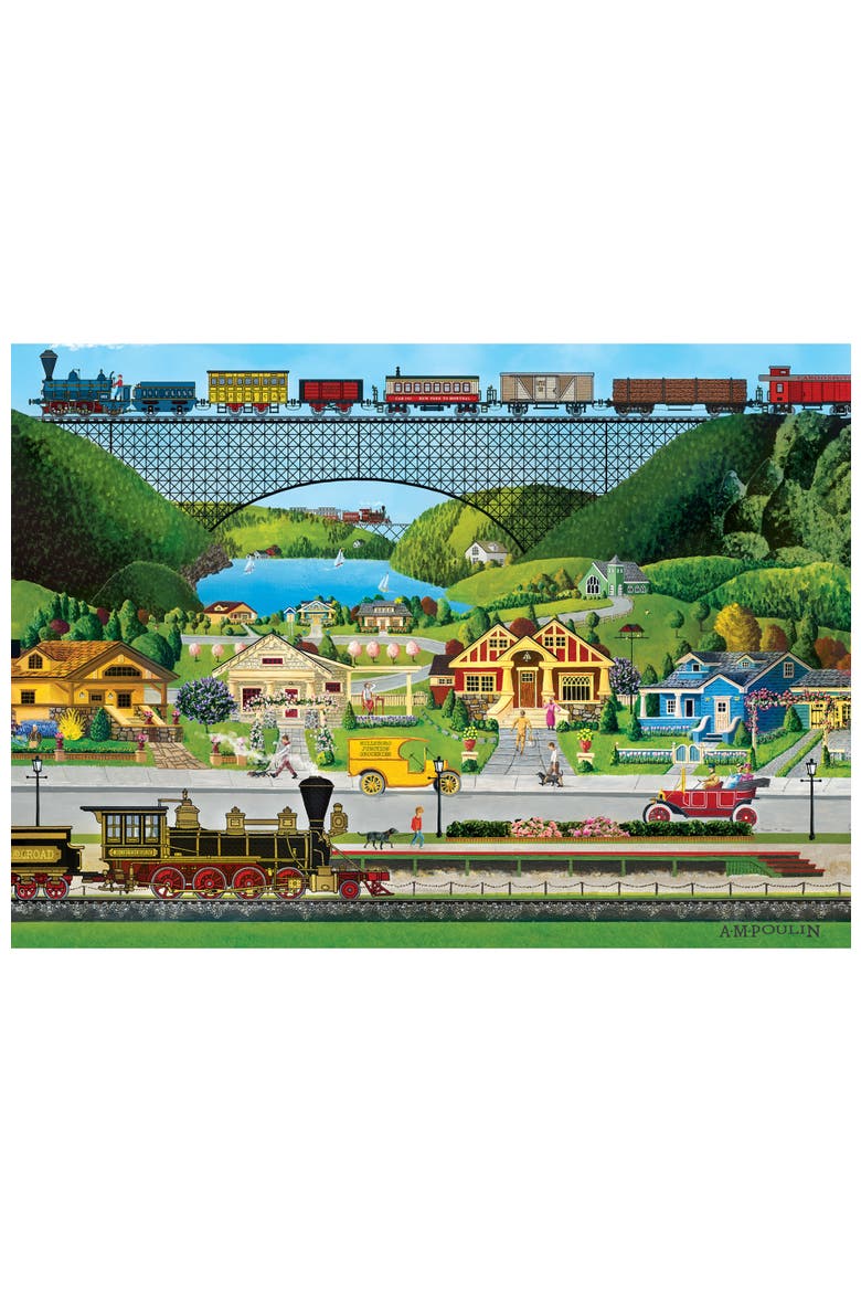 Whistle Stop 1000 Piece Jigsaw Puzzle, Alternate, color, Multicolor