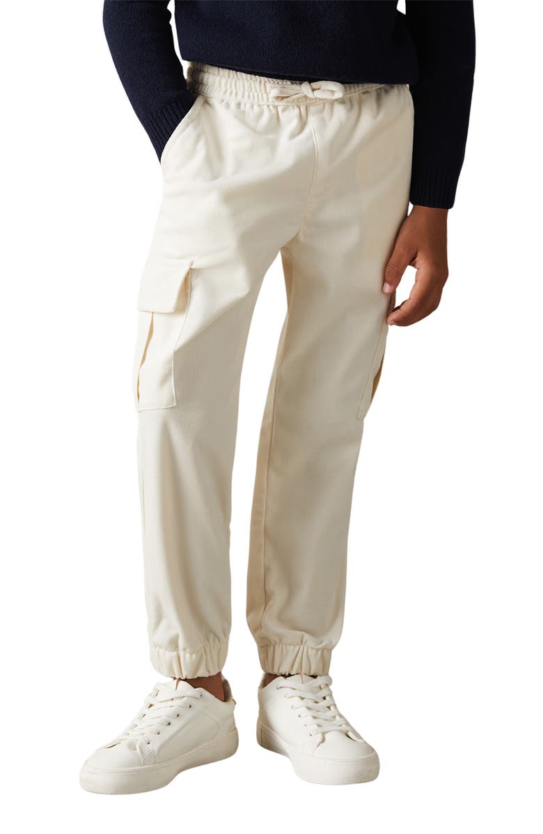 Reiss Kids' Aymos Sr. Corduroy Tapered Cargo Pants, Alternate, color, 