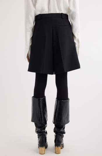 Chloé Virgin Wool Crepe Tailored Shorts | Nordstrom