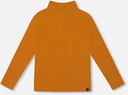 Deux par Deux Super Soft Ribbed Mock Neck Top