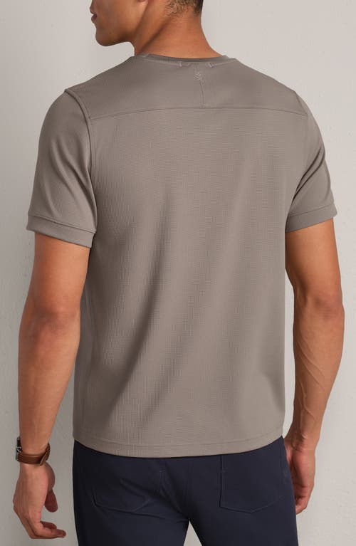Rhone Waffle Tech Crew T-shirt In Gray