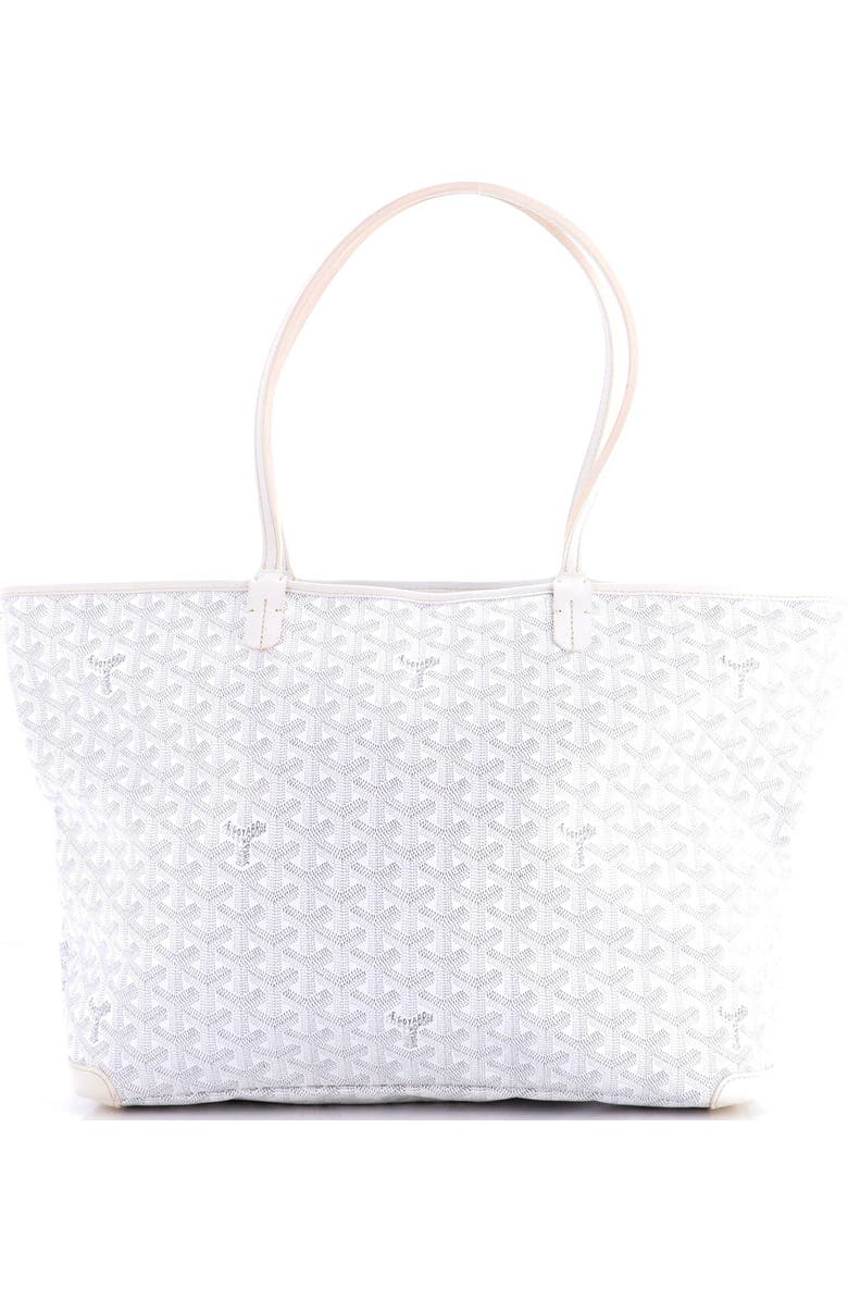 Pre-Owned Goyard Artois Tote Coated Canvas MM, Main, color, White