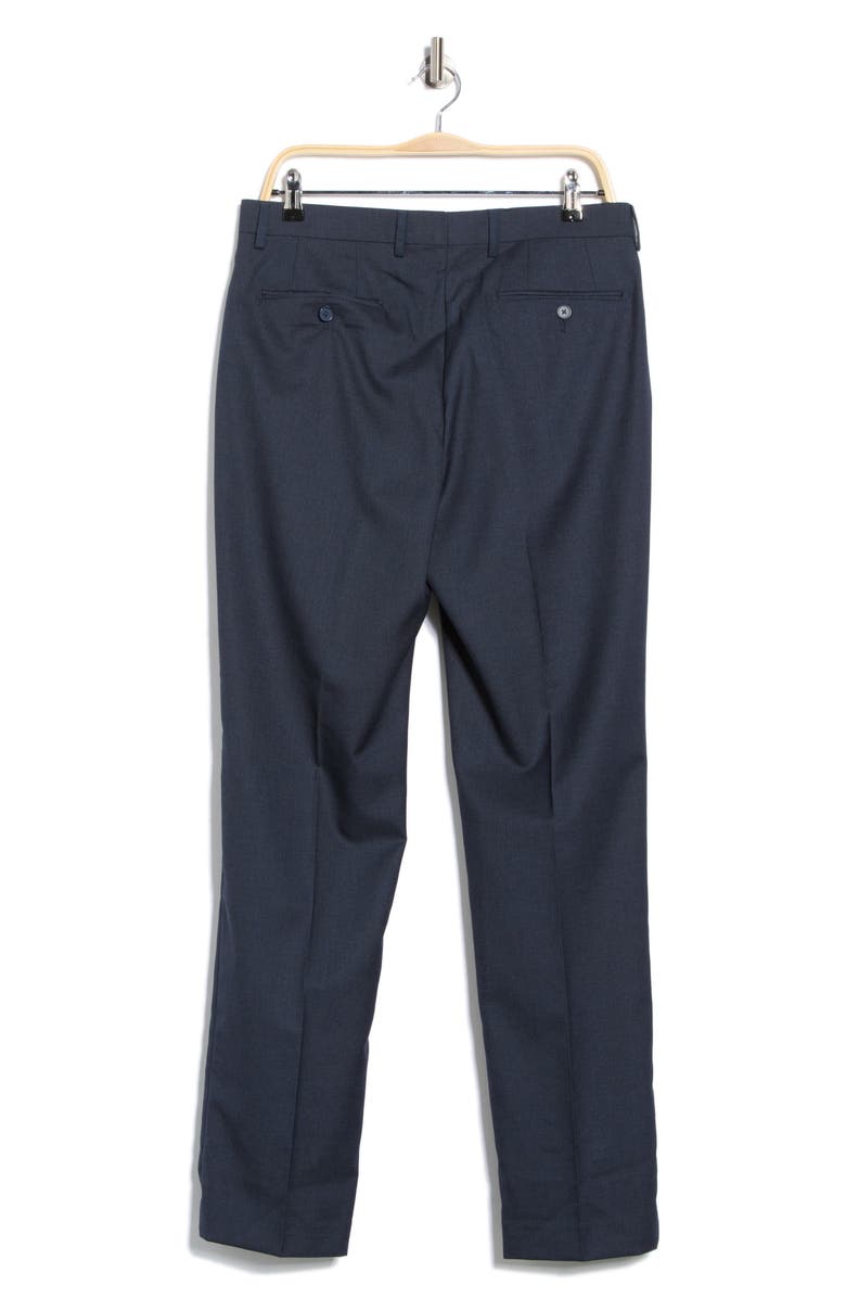 Calvin Klein Navy Flat Front Dress Pants, Alternate, color, Navy