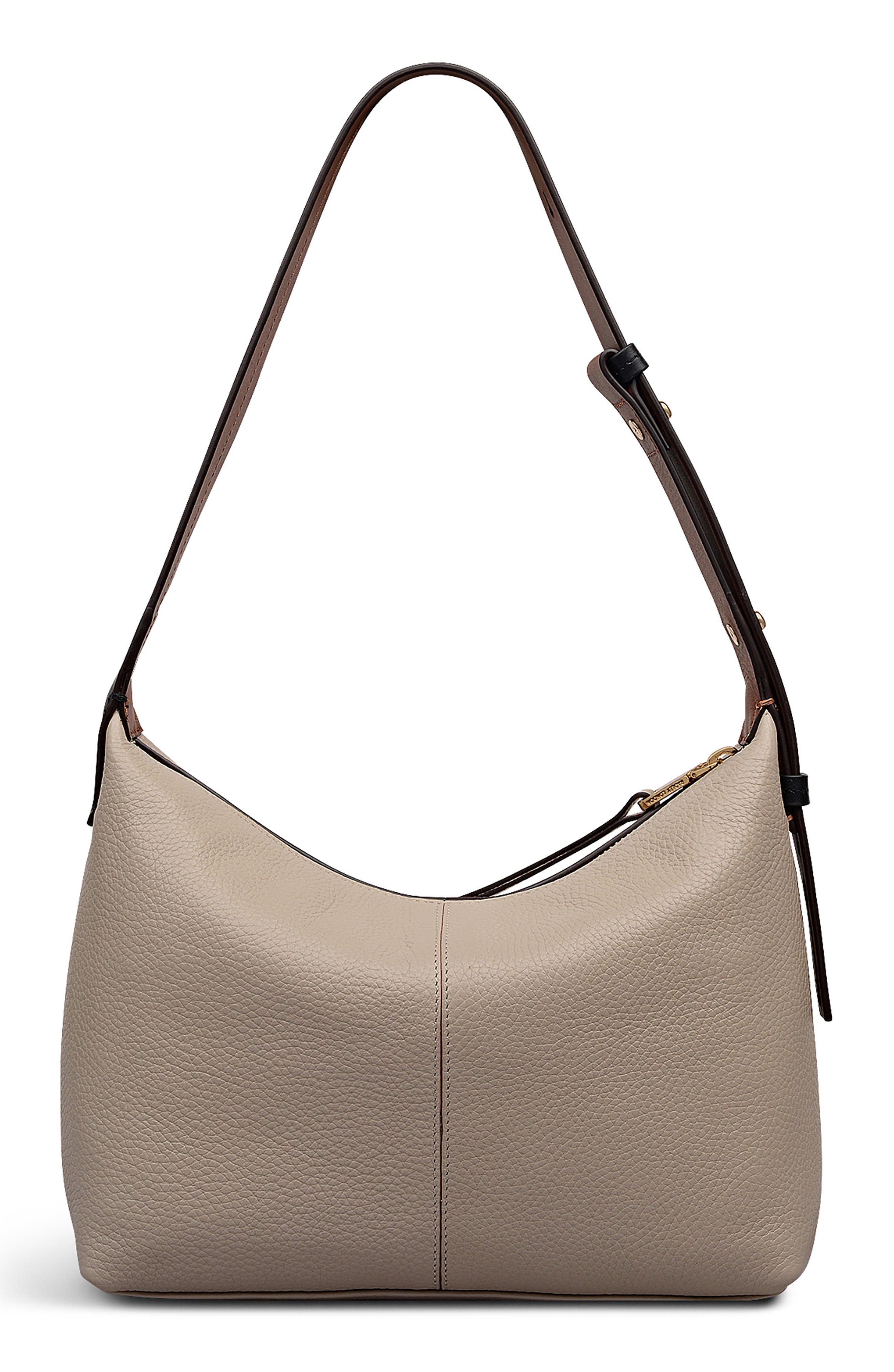 Radley Maldon Mews Colorblock Leather Shoulder Bag, Alternate, color, Porcini