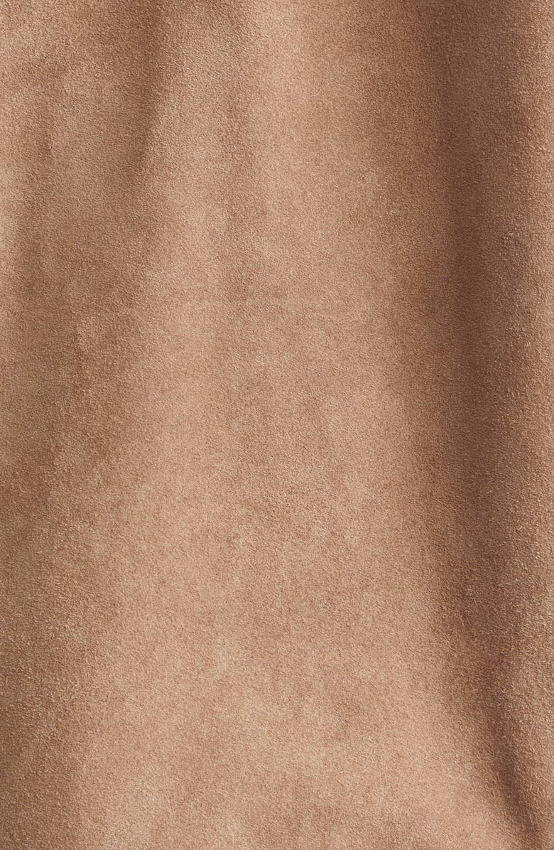STAUD Hugo Stud Detail Faux Suede Jacket, Alternate, color, Dune