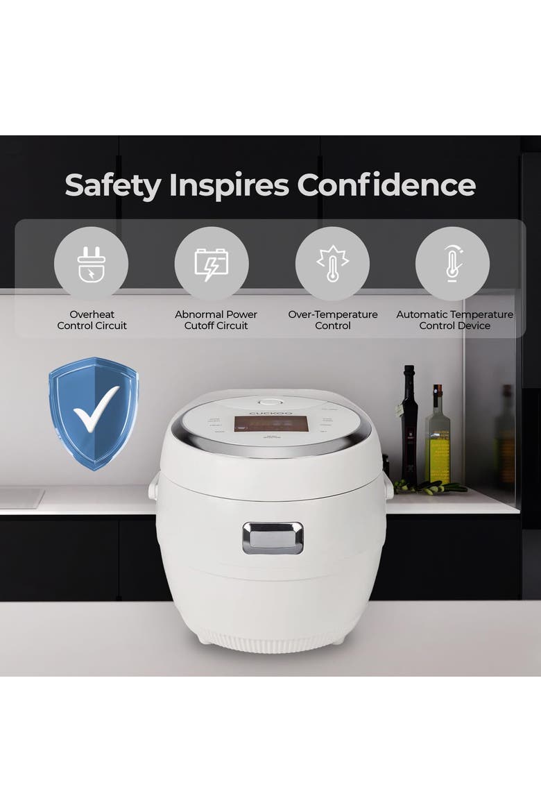 Rice Cooker with Nonstick Inner Pot Auto Clean, Alternate, color, White