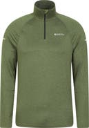 Mountain Warehouse Mens Echo Melange Recycled Half Zip Midlayer Top