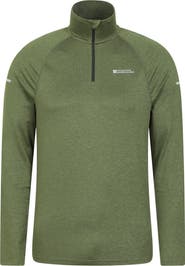 Mountain Warehouse Mens Echo Melange Recycled Half Zip Midlayer Top