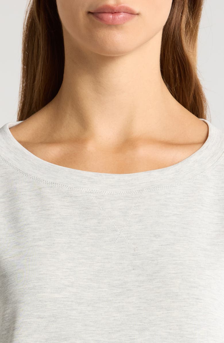 Sweaty Betty Sand Wash CloudWeight Sweatshirt, Alternate, color, Ice Grey M