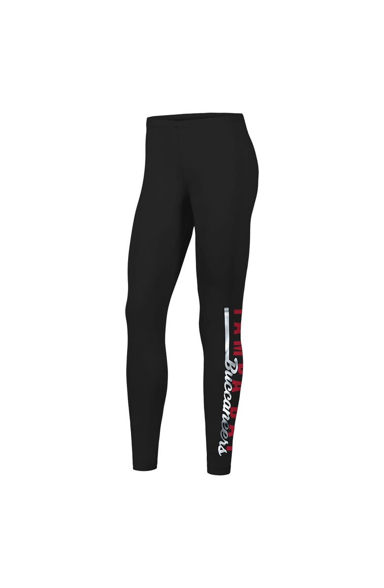 G-III 4HER BY CARL BANKS Women's G-III 4Her by Carl Banks Black Tampa Bay Buccaneers 4th Down Leggings, Alternate, color,