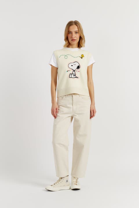 Wool-Cashmere Snoopy Tank