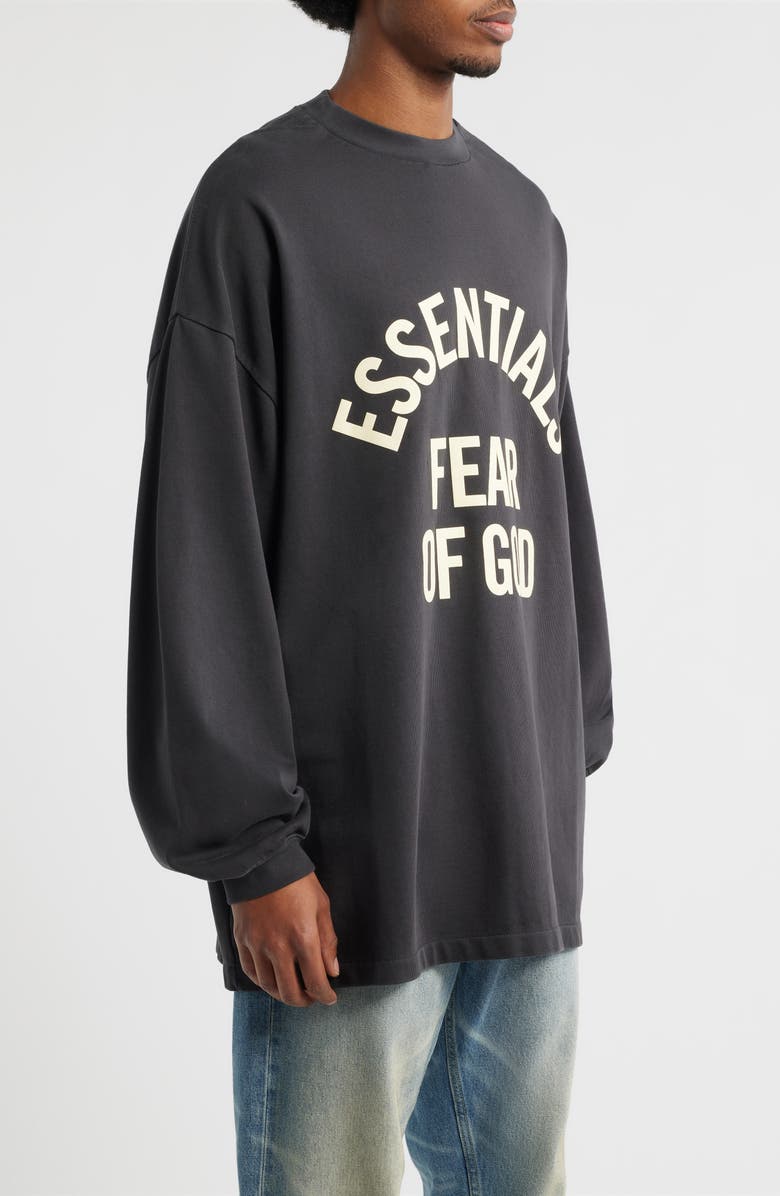 Fear of God Essentials Campus '90s Long Sleeve Logo Graphic T-Shirt, Alternate, color, 