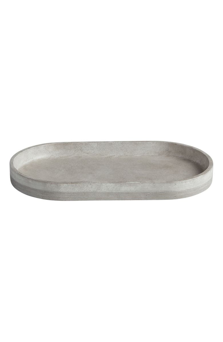 ROSELLI TRADING COMPANY City Line Amenity Tray, Main, color, Grey