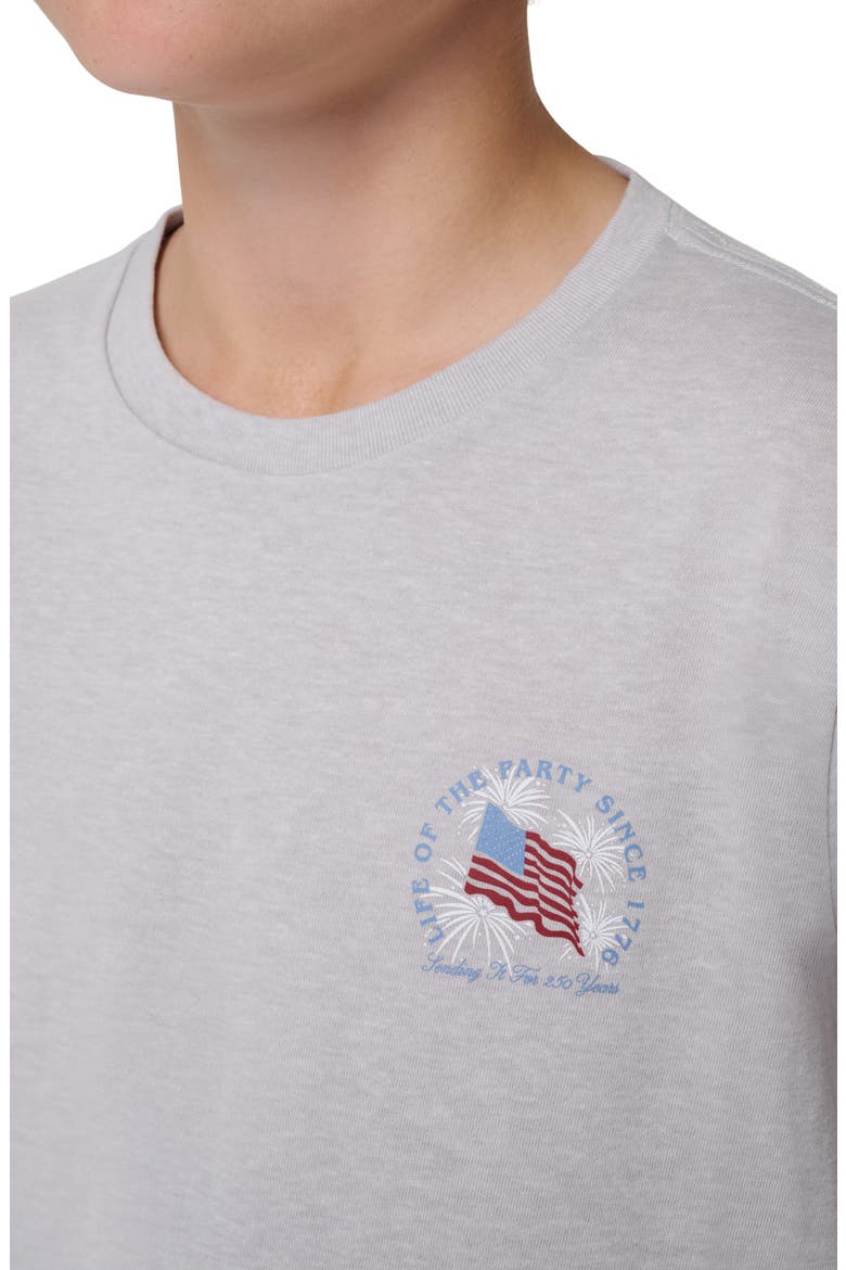 Kids' Big Two Five Graphic T-Shirt, Alternate, color, HEATHER LIGHT GREY
