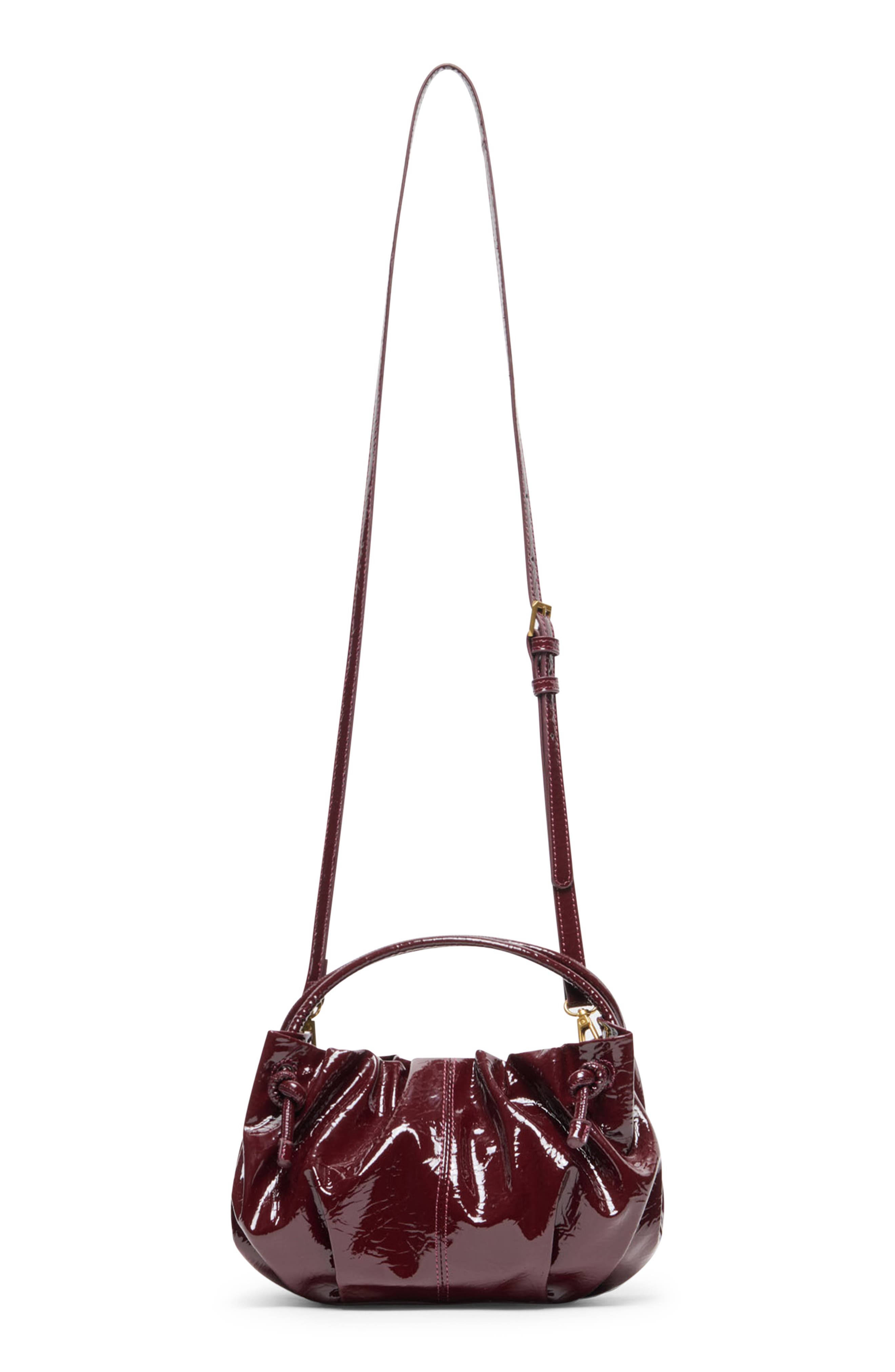 Cocoa Faux Leather Crossbody Bag, Main, color, OXBLOOD