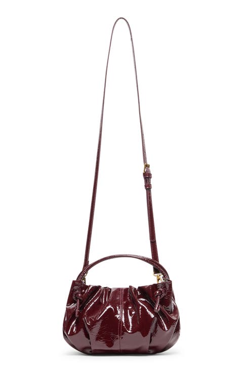 Cocoa Faux Leather Crossbody Bag