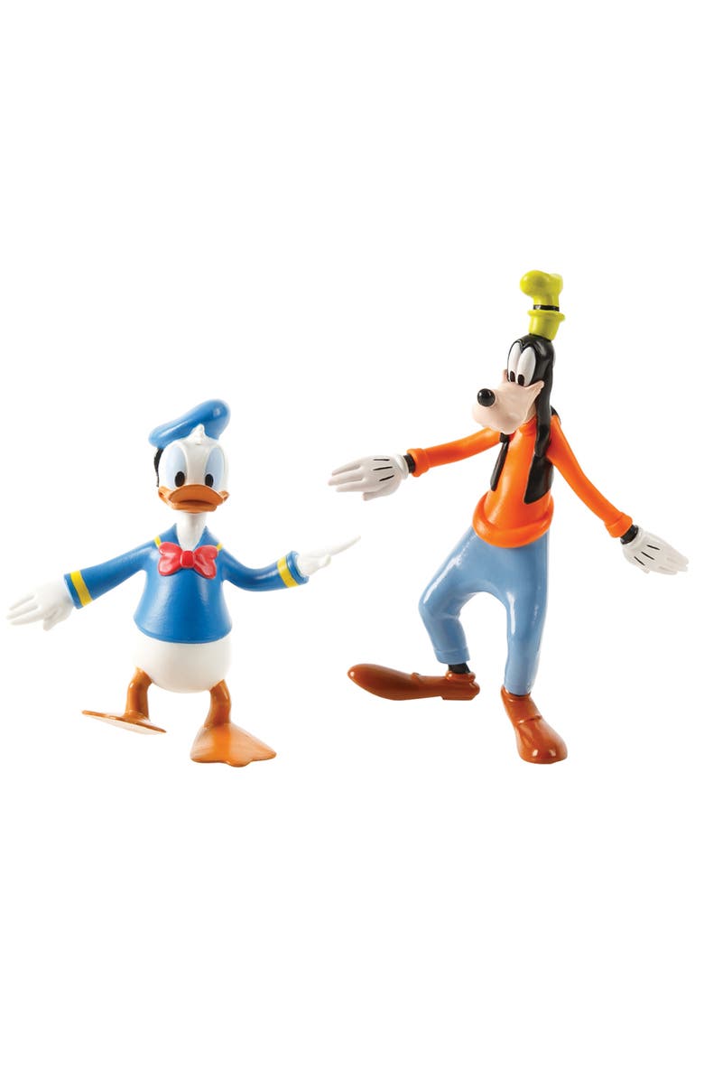 FleXfigs Mickey Mouse 4 Character Pack Disney Action Figures, Ages 3+, Alternate, color,