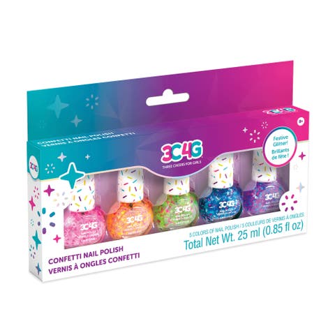 3c4g Nail Polish Confetti, 5pk