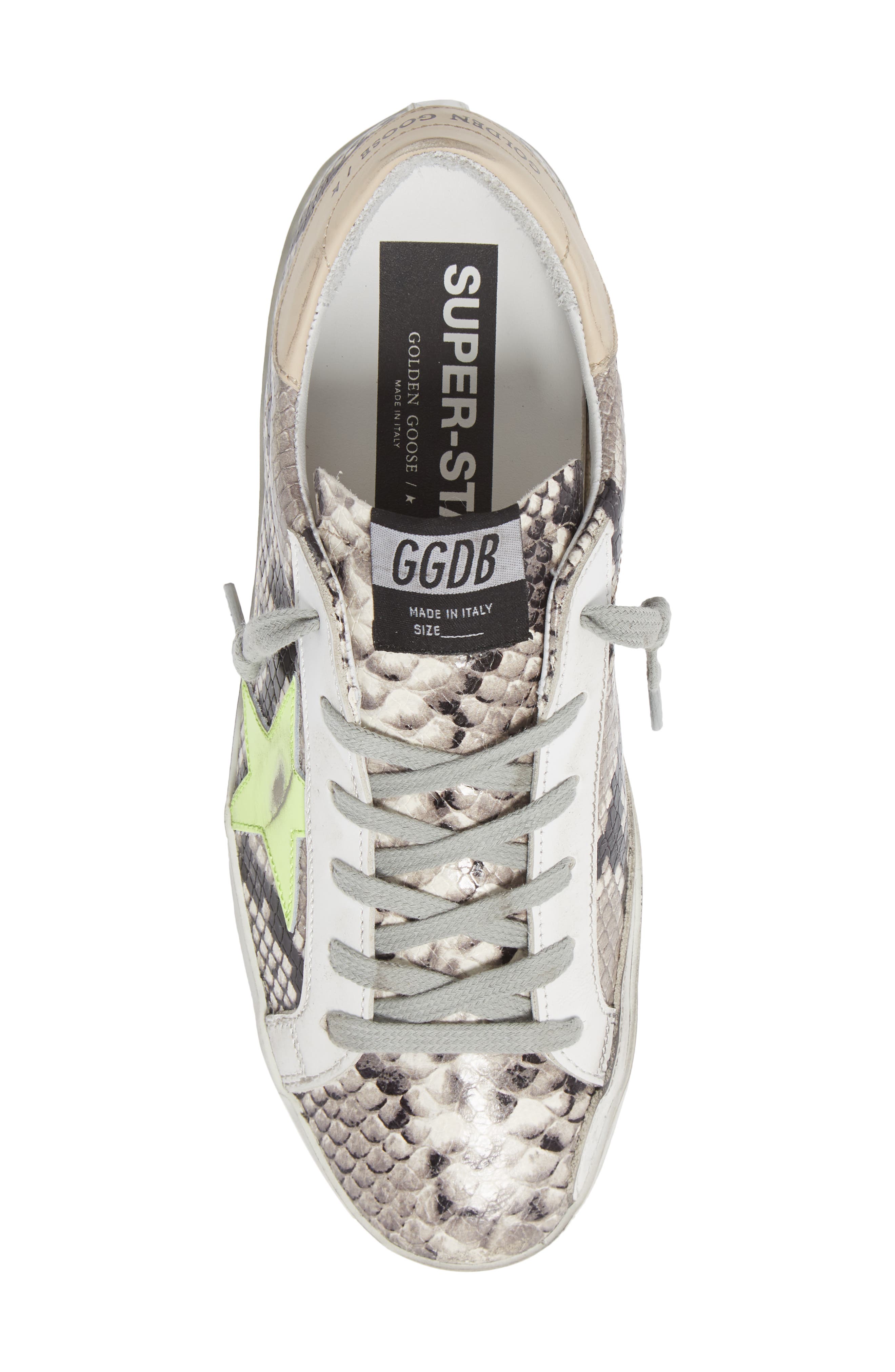 Golden Goose Super-Star Snake Embossed Sneaker, Alternate, color, 