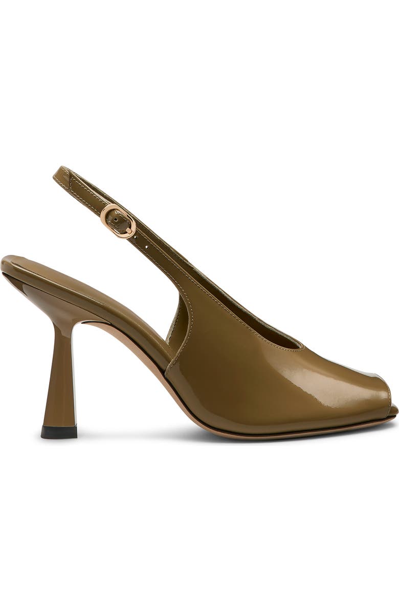 Stuart Weitzman Val Slingback 85 Sandal, Alternate, color, Golden Olive