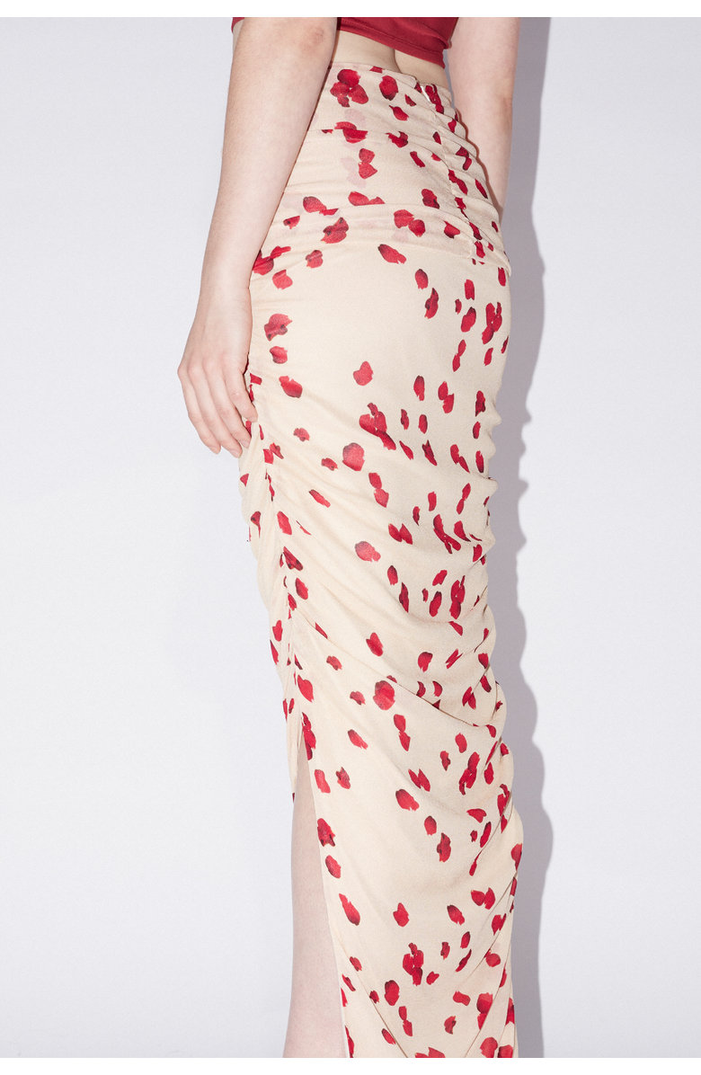 SAEMDI Rose Chiffon Skirt, Alternate, color, Nude Rose