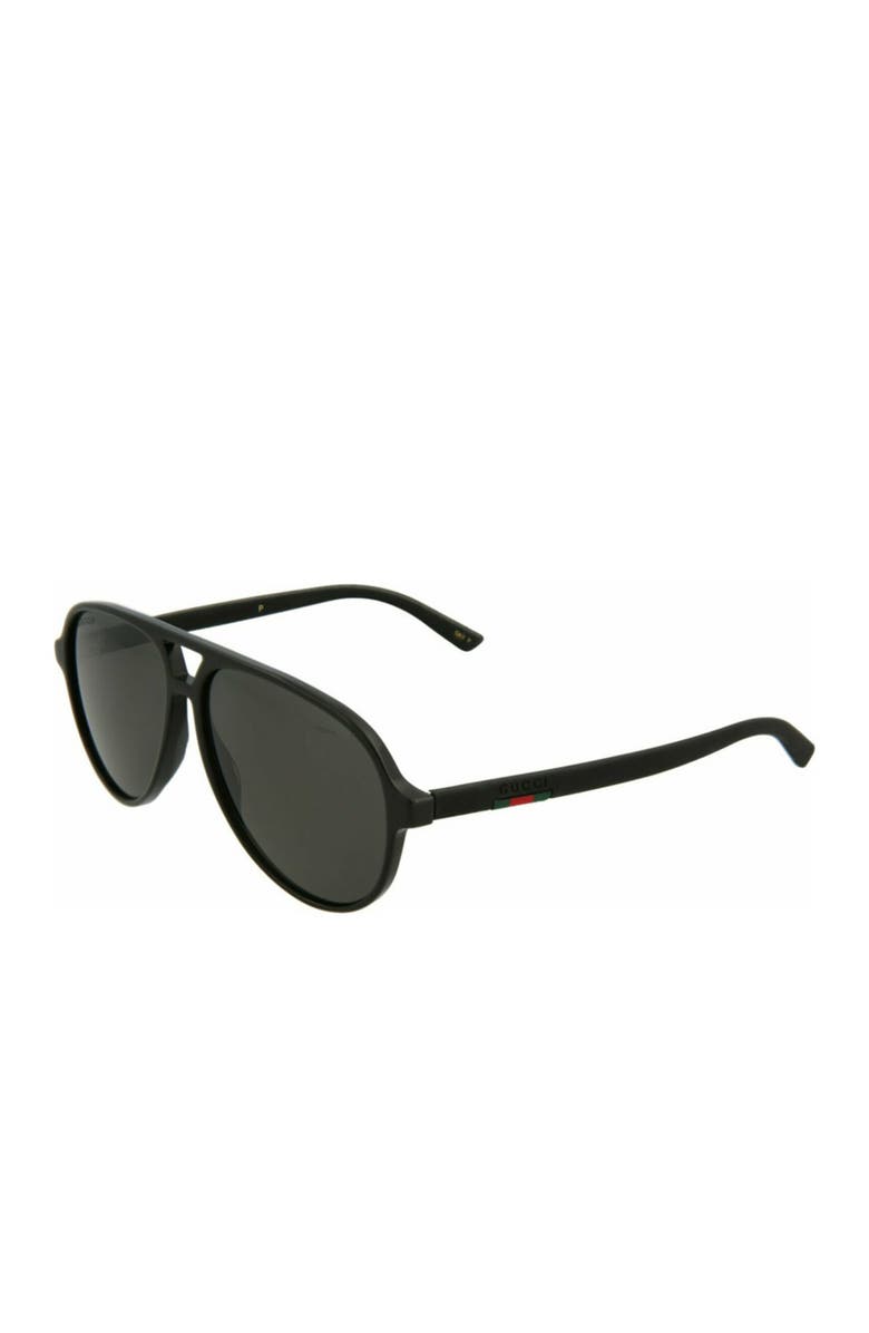 Gucci 58mm Fashion Aviator Sunglasses, Alternate, color, 