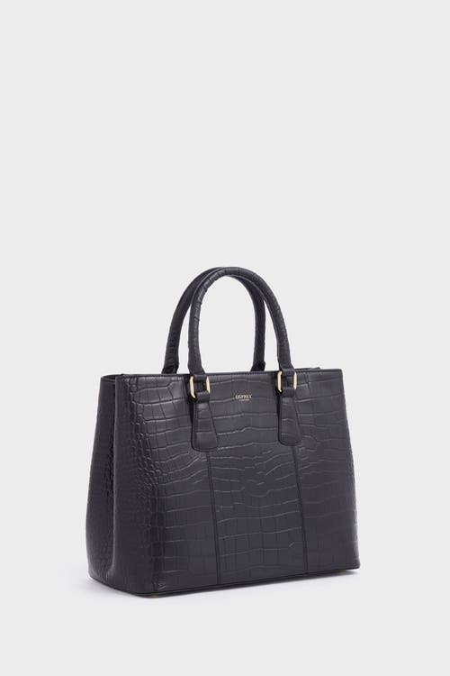 Osprey London The Adaline Leather Workbag In Black