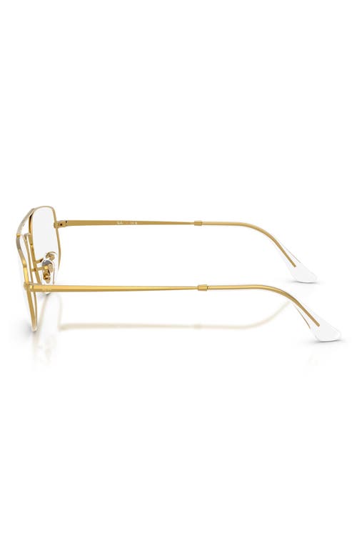 Ray Ban Ray-ban 58mm Irregular Optical Glasses In Yellow