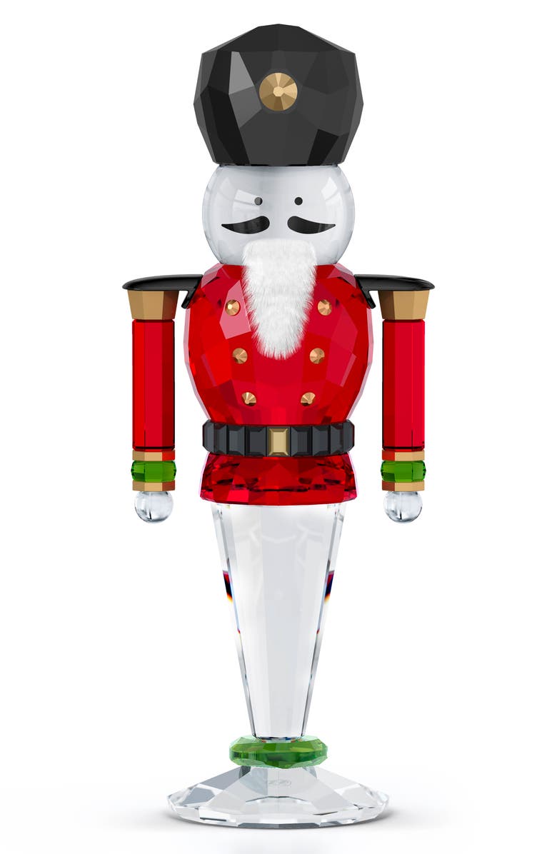 Swarovski Holiday Cheers Nutcracker Crystal Figurine, Main, color, 