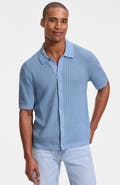 Lands' End Short Sleeve Lightweight Button Through Polo