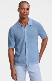 Lands' End Short Sleeve Lightweight Button Through Polo