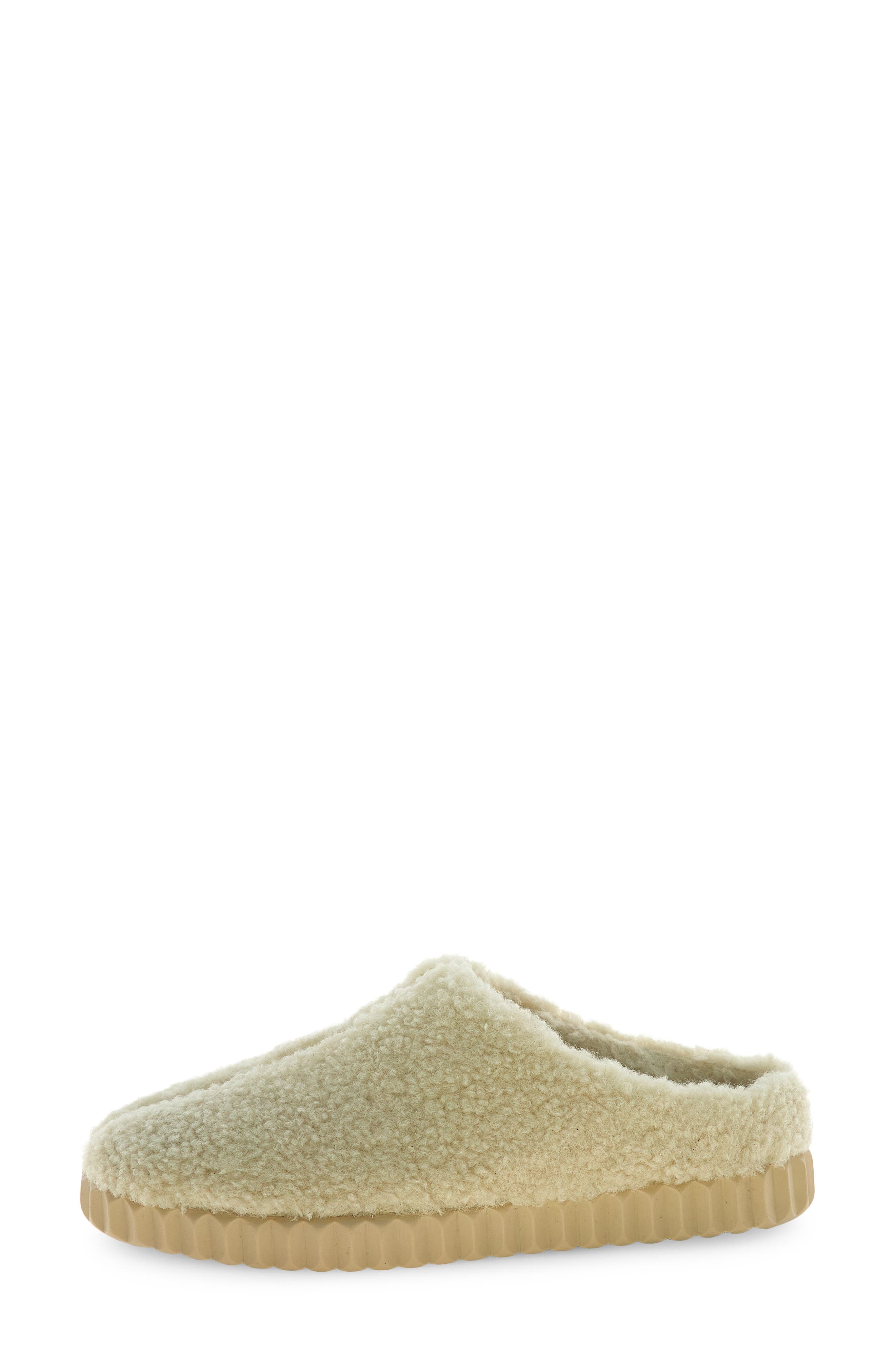 Gina Faux Shearling Clog, Alternate, color, BEIGE